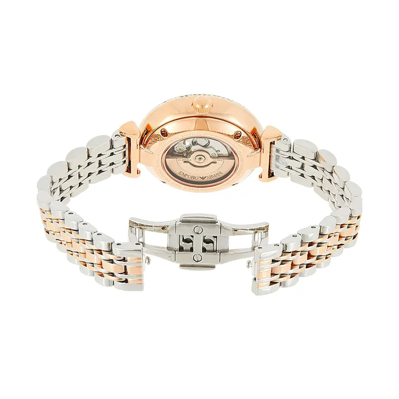 Emporio Armani Automatic Two-tone Ladies Watch- AR60019